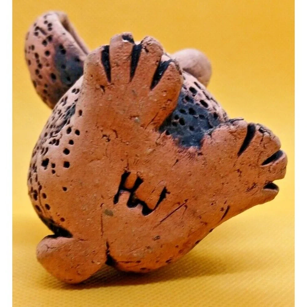 Hand Made Art Potter Sea creature coral body big ears palms Handmade Adorable!